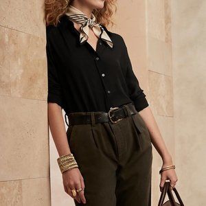 BR Factory Navy Dillon Shirt in S Petite